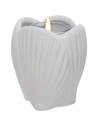 White Lotus Votive Holder