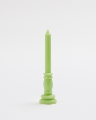 Green Soy Free Standing Pillar Candle  5hr