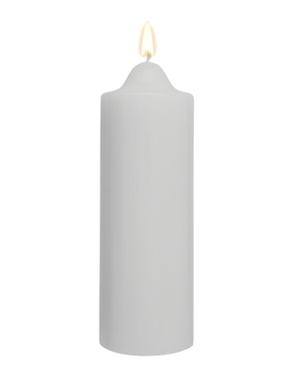 White Pillar Dome Candle