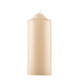 Ivory Unscented Pillar Dome Candle (110x50mm)