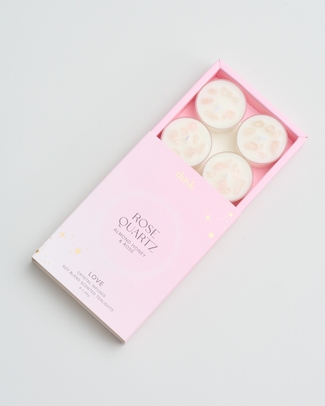 Rose Quartz Tealights 20g 6pk