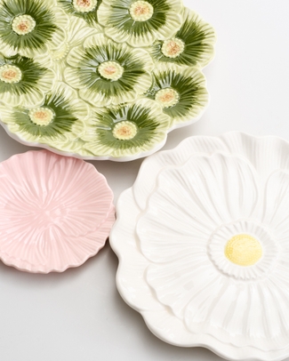 White Flower Side Plate 21Cm