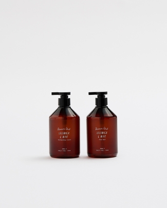 Kitchen Duo: Cucumber & Mint Hand Wash &  Dishwashing Liquid Set 480ml