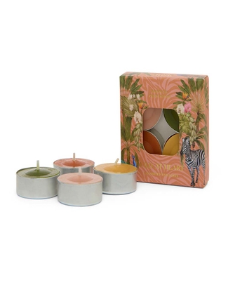 Assorted Tealights Sampler 4pk 4hr Tropical Plantation