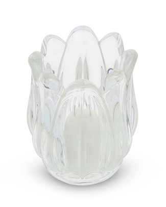 Lotus Clear Tealight Holder