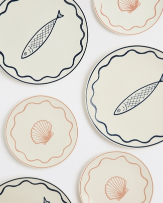 Pink Shell Plate 20cm