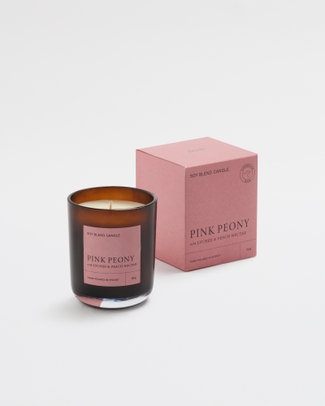 Pink Peony with Lychee & Peach Nectar Soy Candle 180g