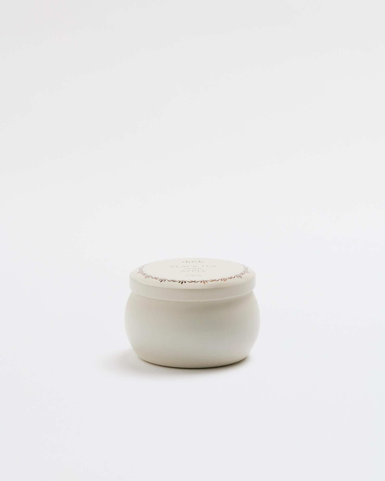 Black Tea and Apple Candle In a Tin 100g - Tea Room