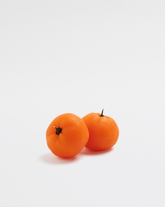 Small Orange Unscented Candle 2pk