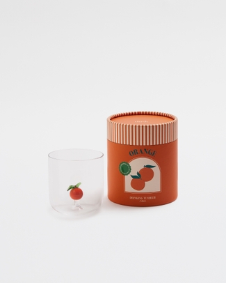 Orange Drinking Glass