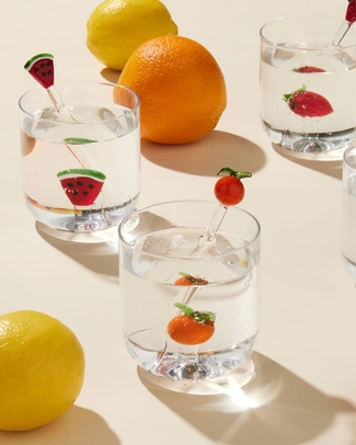 Orange Drinking Glass
